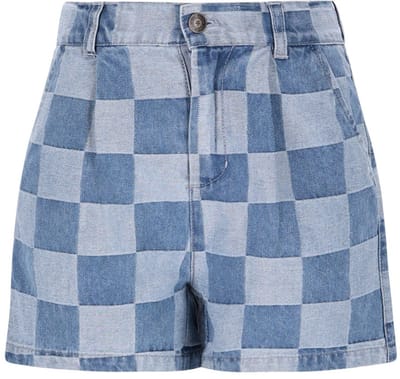 Like Flo - Fini Flo girls woven short it denim - lt denim - Maat 104