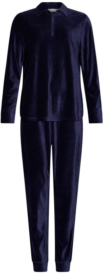 Pastunette Premium - Huispak - Midnight - Rib Velours - Donkerblauw - Maat 48