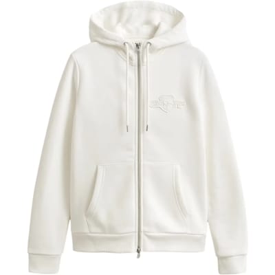 Dames Regular Zip Hoody Gant Tonal Shield