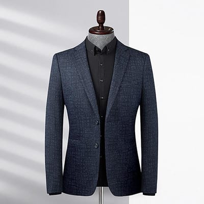 Nouveau Costume Décontracté pour Homme Automne et Hiver Style Coréen Stretch Petit Costume Décontracté pour Homme Veste de Costume Slim pour Homme 4XL white