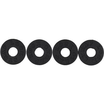 4 stuks Basgitaar Strap Locks Blokken Rubber Materiaal Gitaaronderdelen Accessoires black