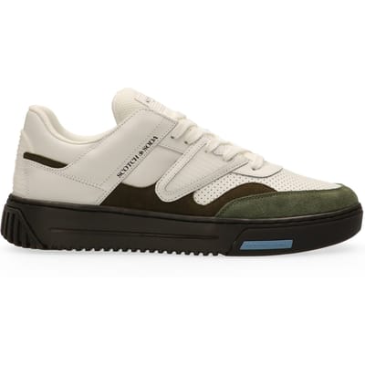 Scotch & Soda New Cup White/army Talla: 40 | Zapatillas Deportivas Outlet | Hombre | Blanco