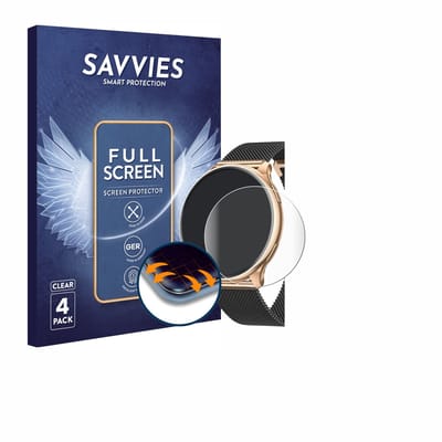 Savvies - Screenprotector voor Banlvs G35 1.32" - Folie Beschermfolie transparant volledig dekking 4 Stuks