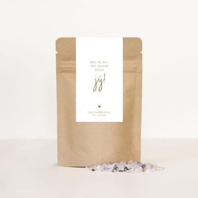 (voeten)badzout | Mypaperstation | Ben zo blij met iemand zoals jij | Met Lavendel | 80 gram