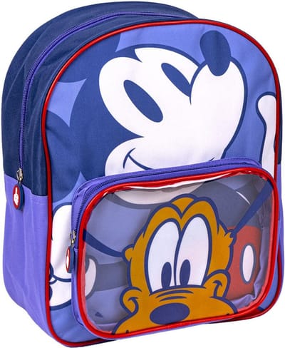 Mickey Mouse en Pluto Rugzak 2 vakken - Hoogte 30cm