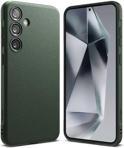Ringke Onyx | Hoesje Geschikt voor Samsung Galaxy S24 | Back Cover Flexibel TPU | Militaire Standaard | Groen