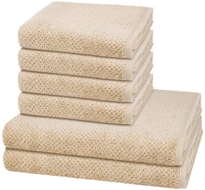 Cawö Sonstiges 4 X handdoek 2 X douchehanddoek - in set 6 pack Pure