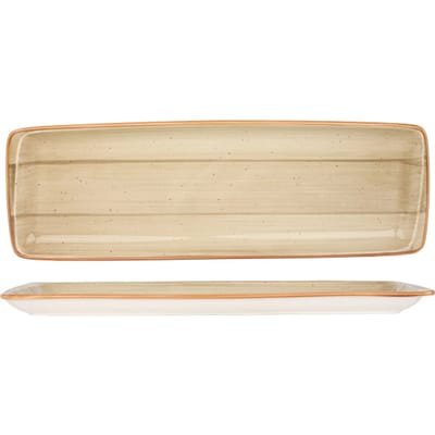 Bonna Serveerschaal - Aura Terrain - Porselein - 48x16 cm - set van 2