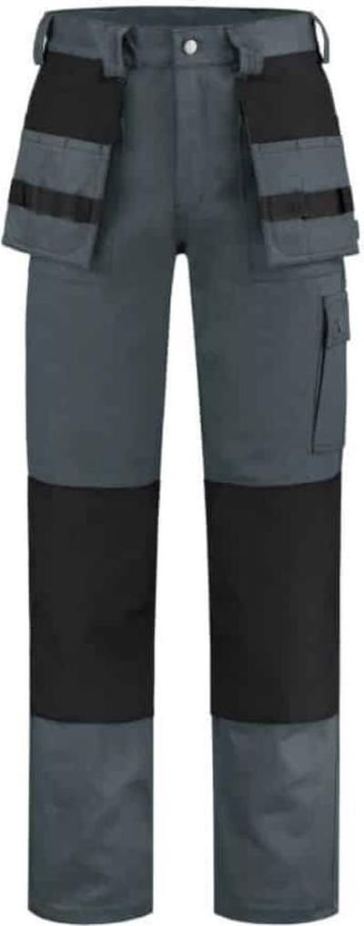 Top Rock Werkbroek 100% katoen WBK100-020 6410 Grijs/Zwart - 6410 - 46