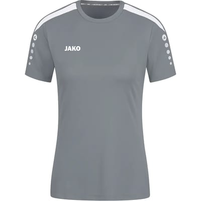 Jako Power Shirt Korte Mouw Dames - Steengrijs | Maat: 34