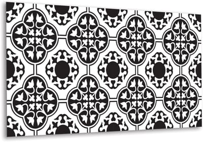Tulup PVC Wandpaneel - Bloemendecoratie Vinyl Wandpaneel - 100 cm x 50 cm - Beige Zelfklevende Wandbekleding - 1 stuk - Boheems Wandbekleding - Wandbekleding Vinyl - Plaktegels Keuken en Badkamer