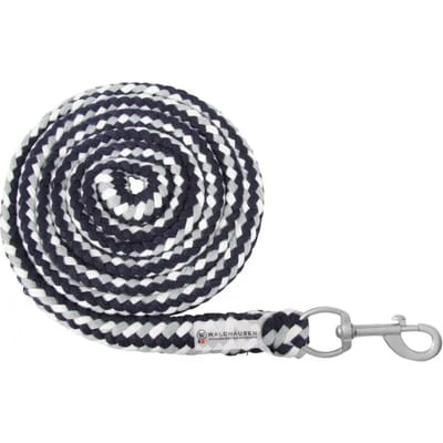 Waldhausen halstertouw Plus met karabijnhaak donkerblauw / grijs