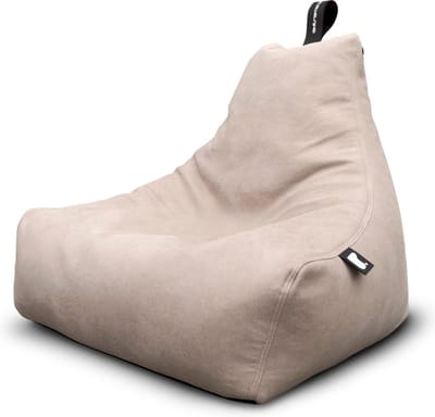Extreme Lounging - b-bag mighty-b luxury - zitzak voor volwassenen - voor binnen - comfortabele leatherlook - Latte