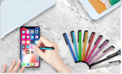 CHPN - Stylus pen - Touch screen pen - 2 stuks - Willekeurige kleur - Pen geschikt voor iPad, iPhone of laptop - Touchscreen