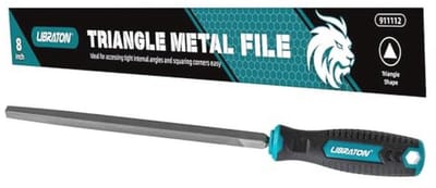 Driehoekige metalen vijl 8 inch - Ergonomische handvijl voor metaalbewerking, hout en kunststof