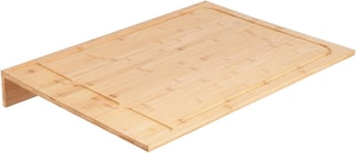 Kookplaat Afdekplaat - Snijplank Werkblad - Keuken Organiseren - Afneembare Poten - 75 x 54 cm - Houtkleur