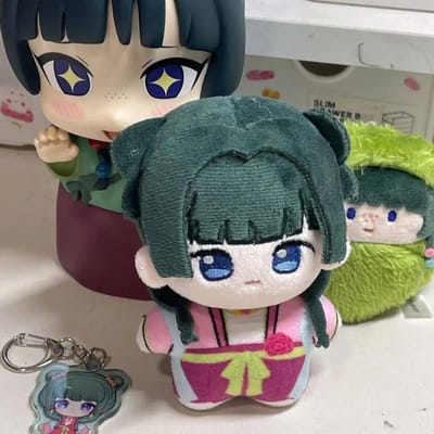 De Apothekersdagboeken Pluche Pop Schattige Maomao Jinshi Knuffel Anime Pop Kawaii Pluche voor Anime Fans Verzameling Verjaardagscadeau 10cm gray