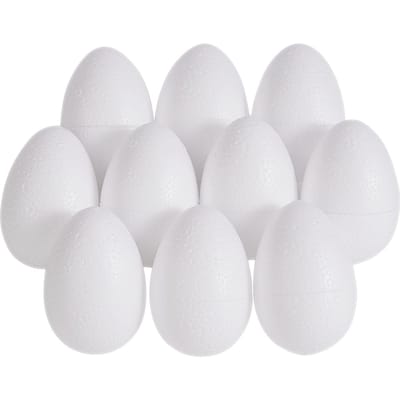 VBS Piepschuim eieren, 10 stuks, 6 x 4 cm