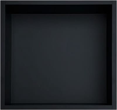 Inbouwnis 30x30x7 cm RVS Mat Zwart