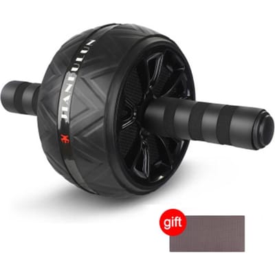 Nieuwste Buikroller Geen Geluid Buikwiel Buikroller Stretch Trainer voor Arm Taille Been Oefening Sportschool Fitnessapparatuur Hoge Kwaliteit Praktisch Dagelijks Gebruik zwart