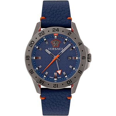 Versace VE2W00222 horloge mannen - Roestvrij Staal - antraciet grijs
