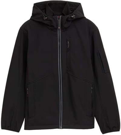 Tom Tailor - Softshell jas met capuchon - Maat S - Black