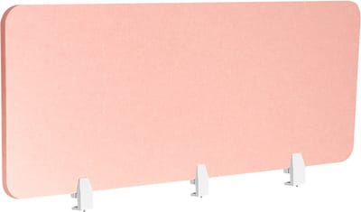 BELIANI SPLIT - Bureauscheidingswand - Perzikroze - 180 x 50 cm - Polyester