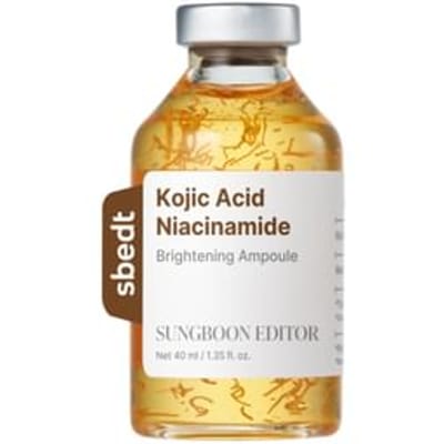 SUNGBOON EDITOR Kojic Acid Niacinamide Verhelderende Ampoule Glow Tone Care Gezichtsserum 40ml