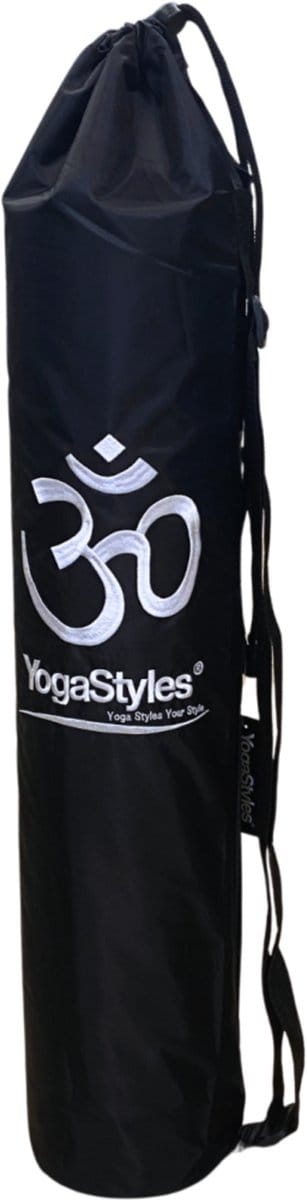 YogaStyles Yogatas - Waterbestendig - Zwart met Ohm Teken - 13 cm Doorsnee