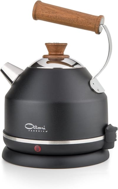Elektrische Waterkoker Roestvrij Staal met Houtlook Handvat 1.7L 2400W