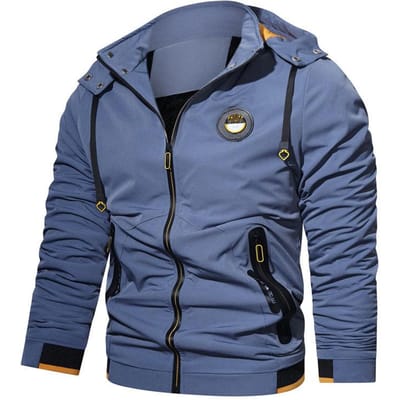 Lente en Herfst Nieuwe Heren Casual Sport Jeugd Hoodie Heren Rits Effen Kleur Jas 4XL gray
