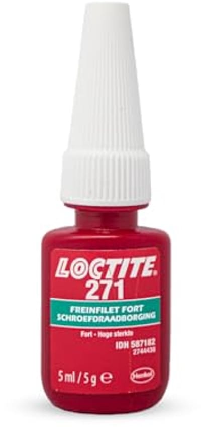 Sterk schroefdraadborgmiddel 5ml | Rood Loctite alternatief