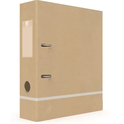 Ordner Oxford Touareg A4 80mm karton naturel/wit