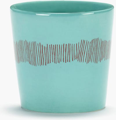 Serax - Ottolenghi Feast - Koffiekop - Azurblauw/Rood - 7 Ø - 4 stuks