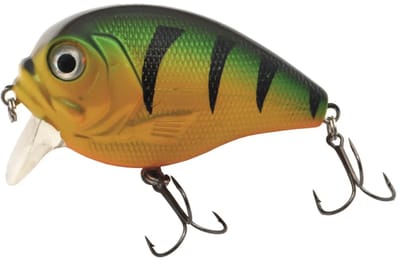 Predox XS-Pro Fat Bob 7CM 24g – Drijvende crankbait met holografische afwerking en black nickel dreggen Green Perch