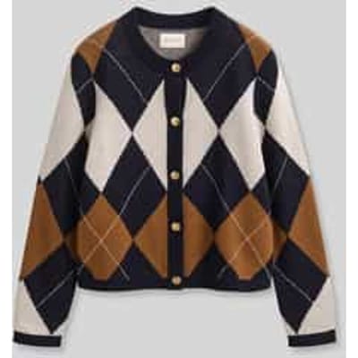 Regular fit gebreid jack van pure wol