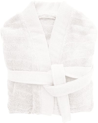 Heckettlane Badjas Katoen Prestige - White - Maat S - Badjas 100% Katoen - Badjas / Kamerjas Dames - Badjas / Kamerjas Heren