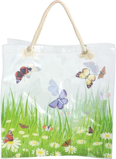 Esschert Design Boodschappentas Bloemenveld 23 Liter Pvc Groen