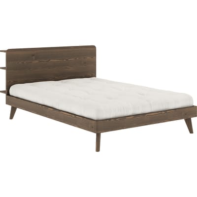 Karup Bed retraite - 106 Carob brown lacquered - 140 x 200 cm