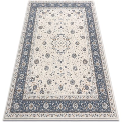 Kleden Rugsx Wollen tapijt NAIN Frame ornament 7179/51943 beige 240x340 cm
