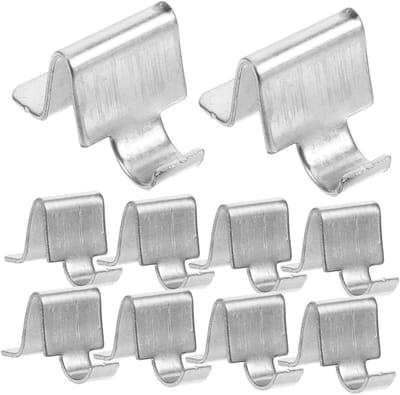 10 Stuks Accessoires voor Archiefkasten, Plankhouderclips, Klemmen voor Plankhouders en Plankhaken van Metaal voor Stevige Inlegplanken