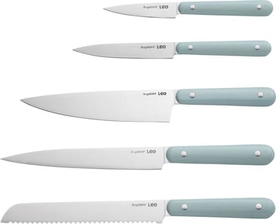 LEO 5-delige complete messenset Slate - Blauw -