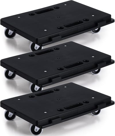 3-Pack Verplaatsbare Meubelverhuizers met 4 Wielen Capaciteit 113 kg per stuk