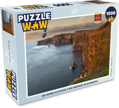 Puzzel De Ierse Kliffen van Moher in Europa - Legpuzzel - Puzzel 1000 stukjes volwassenen