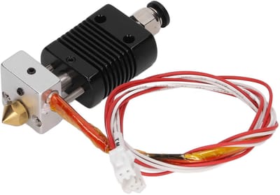 Dailygoods- Hotend Kit Aluminium - 24 V/40 W Verwarmingspijp - 0,4 mm Spuitmond - Koellichaam - Geschikt voor ANET ET4 - Werktemperatuur -40℃ tot +260℃ - Extruder