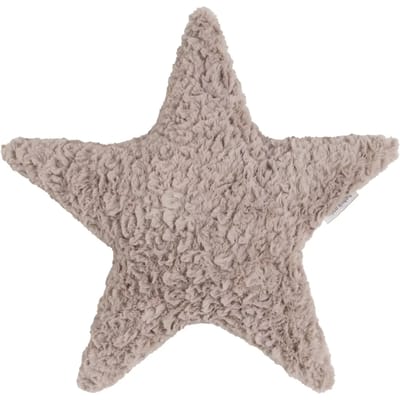 Baby's Only Kussen ster Snow - Kussen babykamer - Sierkussen kinderkamer - Stervormige kussen - Voor jongens en meisjes - Taupe - 45x40 cm