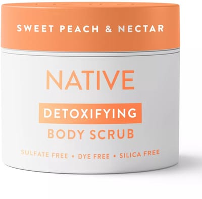 Native Sweet Peach & Nectar Scrub - 340 ml Exfoliërende scrub voor normale en droge huid, voor het hele lichaam