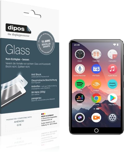 dipos – 2x Matte Pantserfolie geschikt voor AHENOD G18 | 9H Screenprotector