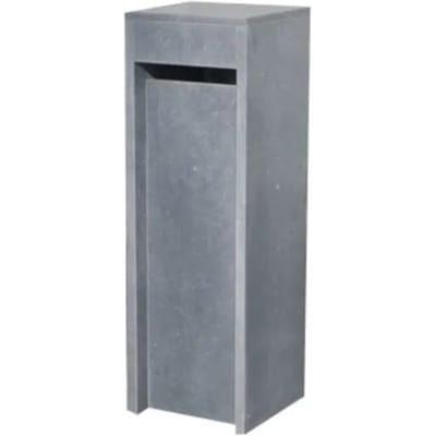 Staande Brievenbus Alicanté - Natuursteen - Blauwe Hardsteen - 34x103x34cm