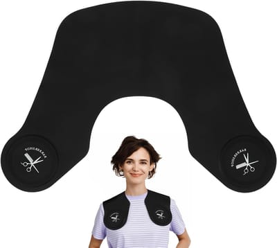 Siliconen snijkraag en zwarte kapperscape voor optimale nekwikkelbescherming en haarsnijpad, ideaal voor kapperszaken en haarverven